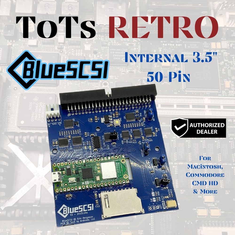 BlueSCSI v2 internal 50 pin SCSI Emulator wi-fi for Macintosh, Amiga, Atari, PC